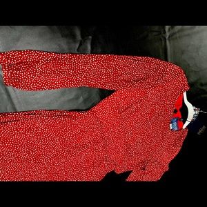 NWT Collectif Red polka dot maxi dress